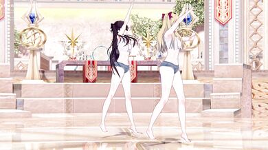 Fucking Paranoid Mobile Girl Layla and Ishtar Ereshkigal Rough Sex in Fate Grand Order