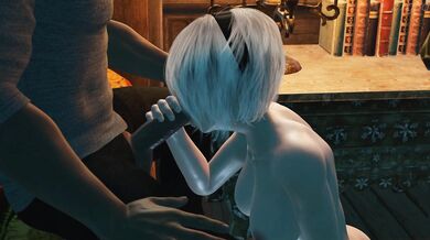 Evangelion's 2B Prostitutes Herself to Satisfy Her Clientele