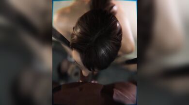 Busty beauty gets hardcore blowjob behind bars by rough inmate.