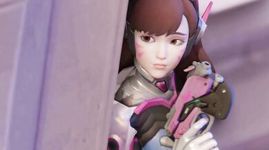 Widowmaker's Revenge: D.Va Captured, Bound, Gagged & Fucked