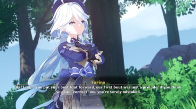 The Wind Goddess Furina gets pounded by Aether, the god of Light and Brightness