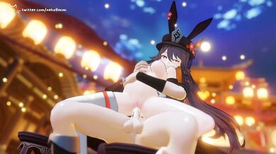 Naked Kittengirl Hutao Rides Her Toy on Camera for Neko9Mimi Fans!