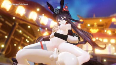 Naked Kittengirl Hutao Rides Her Toy on Camera for Neko9Mimi Fans!