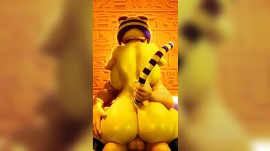 Awesome Anal Action with Ankha on Top