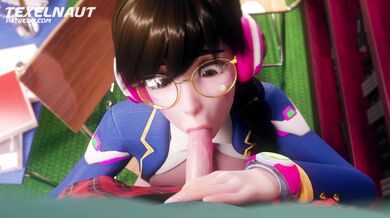 D.va's Sensual School BJ in 4K - Watch the Steamy POV with Sound!