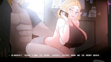 Busty Princess Zelda Takes on a Big Task in 'Doing the Fat Job'