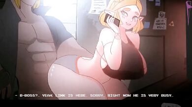 Busty Princess Zelda Takes on a Big Task in 'Doing the Fat Job'