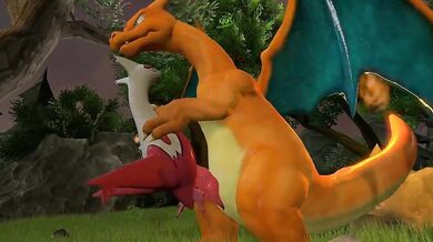 Charizard's Firey Fuck Fest with a Red Plane