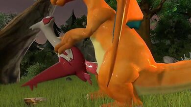 Charizard's Firey Fuck Fest with a Red Plane