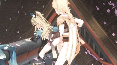 Watch as the two travelers, Kirara and Lyusfyuring, embark on a wild adventure through exotic lands in this hentai PORN video