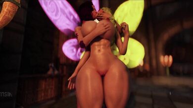 Fairy Tail's Racy Reality - Double the Pleasure, Double the Fun with Drenched Dark Elf Semen!