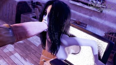 Deepthroating a Horse with Sadako's Lewddokkae Skills