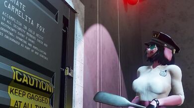 Bound and Detained: Carmelita Fox's Hogtied Prison Sentence