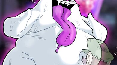Sultry Queen of the Throne: Boobie Time with King Boo