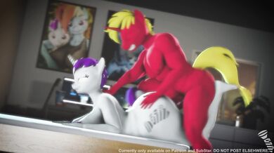 Drekhan's Big Fucking Cock Plows through Screw's Tight Little Asshole in 'ScrewingwithSFM'