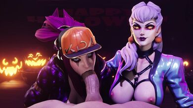 - Spooky Scare: A Tale of Two Horny Sluts