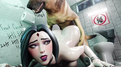 Ravishing Raven's Doggy Style Debauchery [3D]