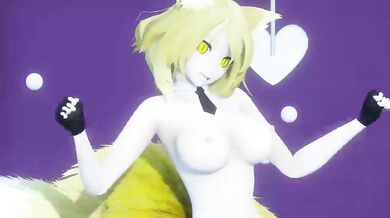 Two Sexy Sluts Fuck Each Other's Brains Out - Ran Yakumo and Sanae