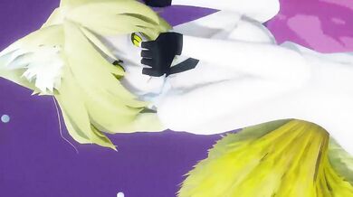 Two Sexy Sluts Fuck Each Other's Brains Out - Ran Yakumo and Sanae