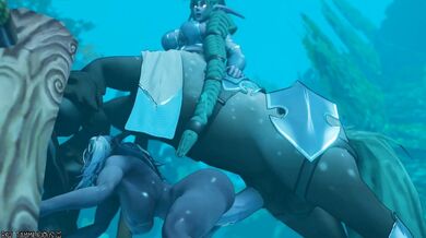 Night Elf gets ravaged by a Cock-hungry Futa Centaur (Inflation Erotica)