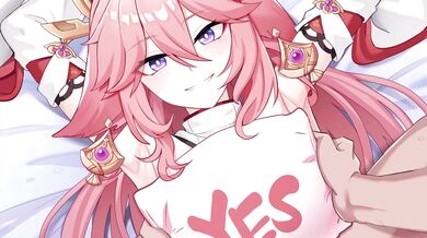 Watch Yae get a Miko Paizuri from Sollyz Haru in this steamy porn video!