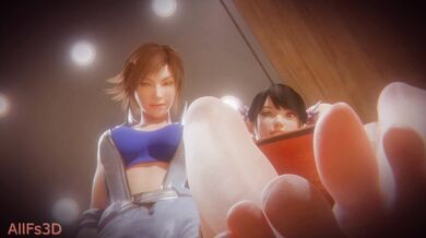 Hentai Step Sisters POV Release 2: Tekken Naughty Teens Stomp on Your Crotch and Pussy