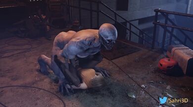 Fucking Ashley's Huge Tits and Hard Cock Against Superhuman Regen Abilities