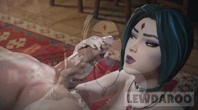 Cum on Raven's Face While She Gags on Your Dick - Lewd Splatter!