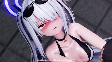 Iori in a sexy swimsuit, getting wet and wild!