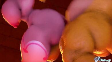 Sexy Princess Peach Gets Fucked by Strangers in a Hentai Paradise!