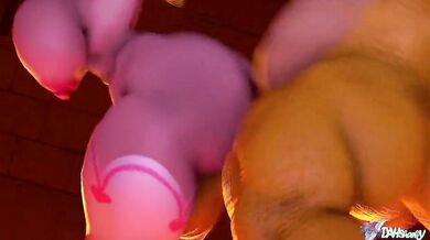 Sexy Princess Peach Gets Fucked by Strangers in a Hentai Paradise!