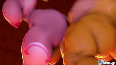 Sexy Princess Peach Gets Fucked by Strangers in a Hentai Paradise!