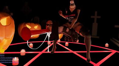 Black Widow's Big Futa Cock Ruins Halloween in the Latest Marvel Porn Parody