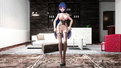 Mei's Honkai Impact: Exploring New Heights with Blue Haired Beauty in a 3D MMD Hentai Dancing Fiesta!