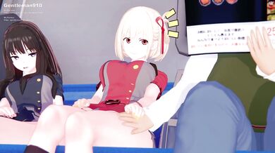 Licorice Recoil: Sensual Young Women of Nishikiki, Takina and Inoue