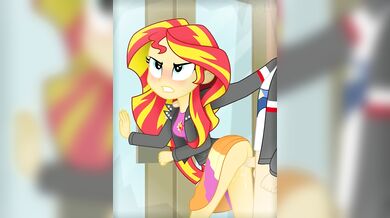 Flash bangs Sunset from behind in a frenzy of passion