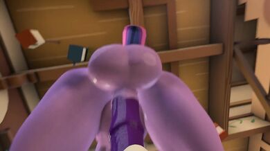 Riding the Thunder of Love: Fluttershy Gets Facialized by Twilight Sparkle in Stereoscopic 3D
