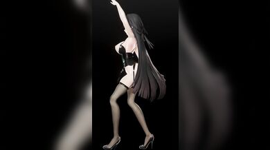 Raiden's Lustful Desires: A Honkai Impact Mixtape of Mei's Erotic Dancing with a Black Haired Beauty