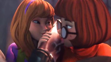 Juicy Cum Drips: Velma and Daphnes Sexual Adventure with Strange Men
