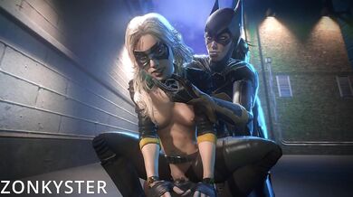 Black Canary and Batgirl Deliver Some Serious Dick-Sucking Justice to a Captured Perp for Intel [Zonkyster]