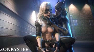 Black Canary and Batgirl Deliver Some Serious Dick-Sucking Justice to a Captured Perp for Intel [Zonkyster]