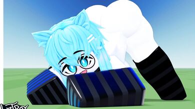 Ass-fucking Evelyn's Jack-Off Pose in Roblox with L1ztroy