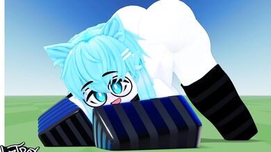 Ass-fucking Evelyn's Jack-Off Pose in Roblox with L1ztroy