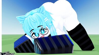 Ass-fucking Evelyn's Jack-Off Pose in Roblox with L1ztroy