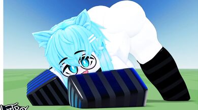 Ass-fucking Evelyn's Jack-Off Pose in Roblox with L1ztroy