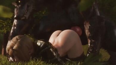 Sexy Elf Gets Taken by the Beastly Werewolf [Rekin3D]