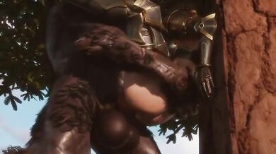 Sexy Elf Gets Taken by the Beastly Werewolf [Rekin3D]
