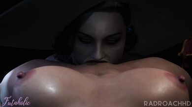 Double-Stuffed Lady D Gets Her Fuck Hole and Ass Pounded by Futaholic and RadRoachHD