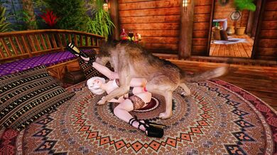 Furry Fun: The Wolf's Paw Slapping His Pussy