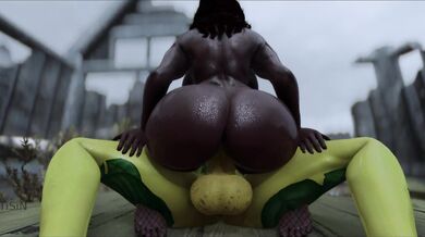 Dark Slut Gets Ravaged by Horny Futa Dryad